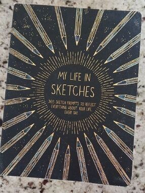 My Life in Sketches Notebook - Black & Gold